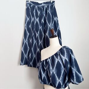 Banana Republic tie dye 2 piece skirt set